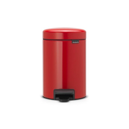Brabantia Newcon bucket, plastic inner bucket, with a pedal, flame red color, 3 liters