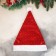 New Year's cap "Festive drops" 28x35 cm, red