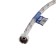 Flexible eyeliner for water zein, 1/2 ", nut-gayka, 40 cm, with a key for installation
