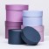 Set of round gift boxes 5 in 1 "delicate" 20 x 14 - 15 x10 cm