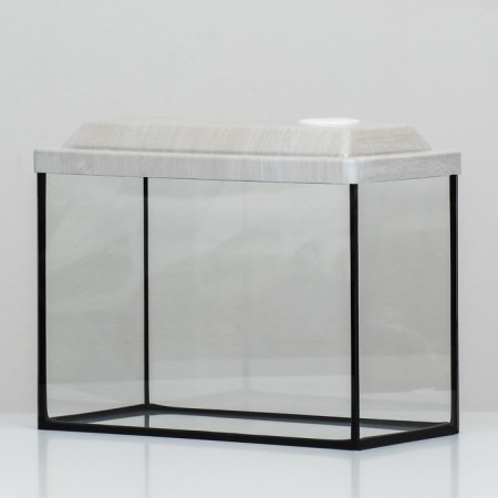 Aquarium "rectangular" with a lid, 15 liters, 34 x 17 x 25/30 cm, bleached oak-2