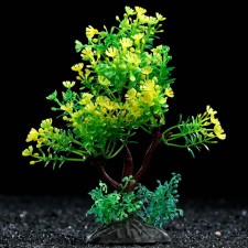 Artificial aquarium plant, 15 cm, green