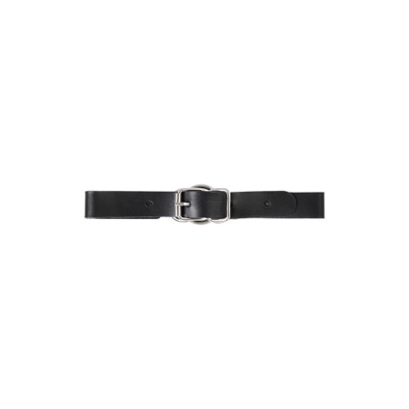 Pecado BDSM chocker, with tied rings, genuine leather, black-2