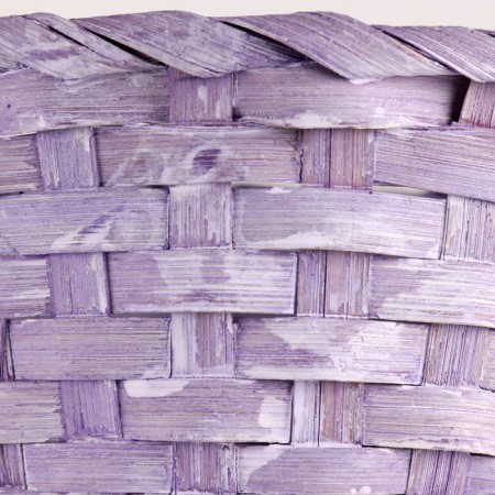 Wicker basket, d20x10xh33cm, lilac, bamboo-3