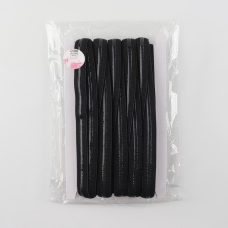 Gum with silicone, 15 mm, 10 ± 1 m, black color-3
