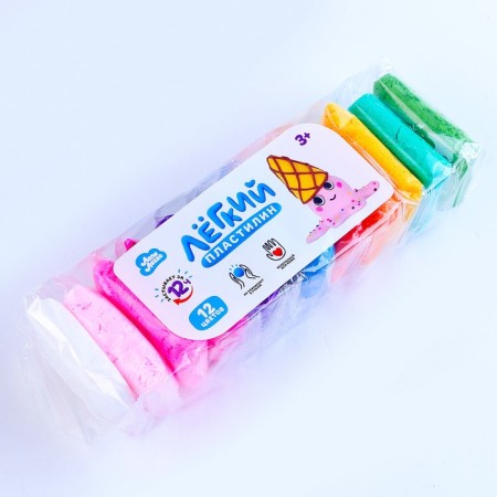 Light plasticine "Lepy is easy", set of 12 colors-3