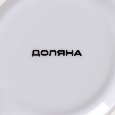 Tea steam porcelain share "Emelya", 2 items: a cup 250 ml, a saucer d = 15 cm, white color-6