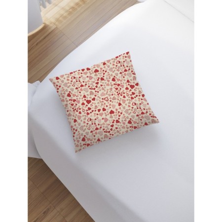 Decorative pillowcase "A variety of hearts", on a zipper, size 45x45 cm-1