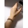 Bracelet with rhinestones "shine" four rows, white color in gold, 18 cm