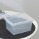 Storage container with a Palm lid, 2 l, 19 × 15.3 × 9.8 cm, transparent