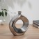 VAZA Ceramics Table "Bram" oval, 20x19 cm, silver