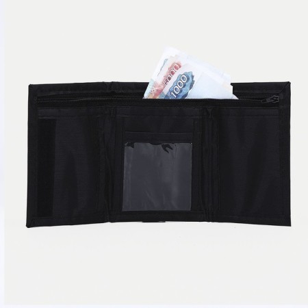 Velcro wallet, black color-3