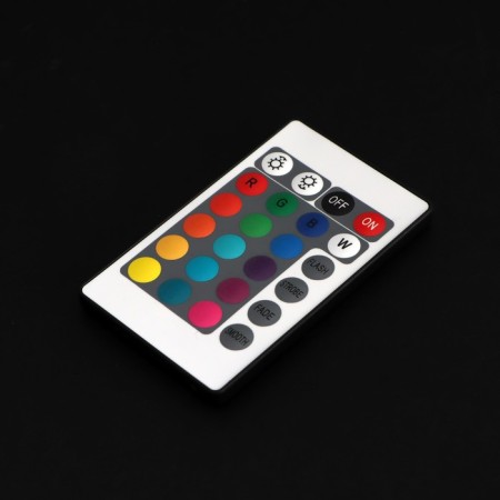 Waterproof lamp minimal mini, 3 x 1.9 cm, 6 pcs, from CR2032 (in the set), remote control, rgb, IP68-10