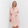 Women's bathrobe, pink color, size 56