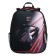 School backpack 38 x 30 x 16 cm, ergonomic back, Stavia "Super Car", black/red