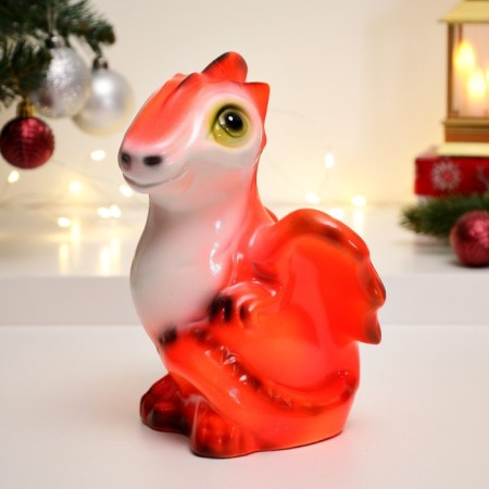 Piggy bank "Dragon" Orange, 22cm-1