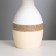 Table lamp "Daphne" 1x40W E14 white/beige 29x20x30cm