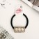 Hair elastic band "Lorenza" 6 cm, rectangle