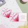 Mini-postcard "with an anniversary!" petals, 7.5x7.5 cm