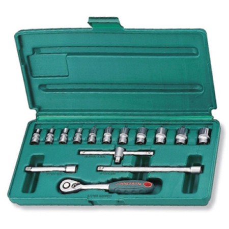 Set of end heads Jonnesway S04H2715S, 15 items