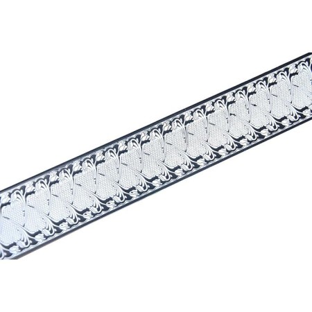 Bar for the cornice "Provence", height 7 cm, length 25 m, white color, with black