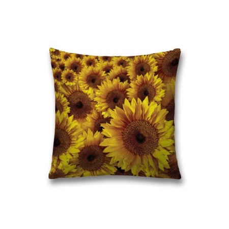 Decorative pillowcase "sunflower", on a zipper, size 45x45 cm