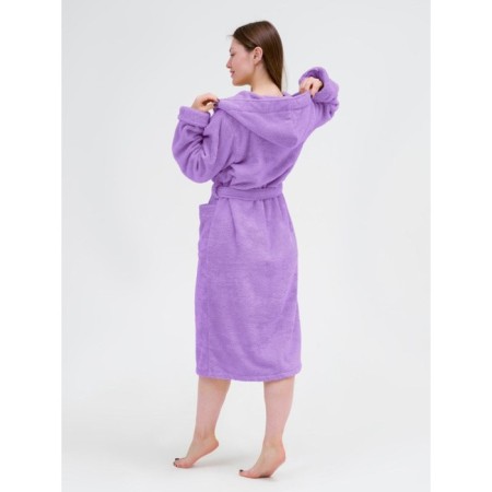 Frequencies Tainted dressing room with a hood, size 56-58, lilac color-2
