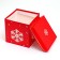 New Year. Box a gift New Year's folding "snowflake" 15x15x15 cm.