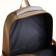 School backpack of textiles on lightning, 7 pockets, brown color