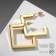 Earrings "Geometry" Oblivion, large, color gold