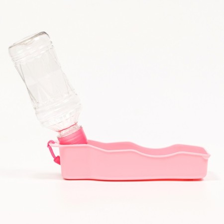 Walking auto -pound with a curly bottle, 250 ml, pink-3