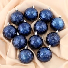 Set of balls plastic D-6 cm, 12 pcs 