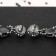 Hanging earrings with rhinestones "Dolce Vita" shine, white-gray color in silver