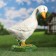 Garden figure "Big goose on the stand" 38x33cm