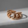 Ring "Trend" pigtail, color gold, dimensionless