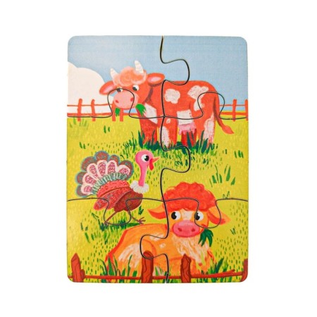 Puzzle "Morning in the village"-3