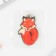 Key keychain wooden "Fox" 5 x 6 cm