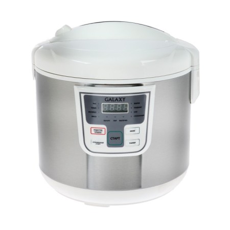Galaxy GL 2641, 900 W multicooker, 5 l, 11 programs, with anti -stick coating, white