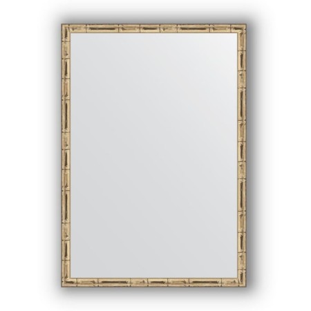 Mirror in the baguette frame - silver bamboo 24 mm, 47 x 67 cm, EvoForm