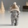 Souvenir Polystone "Bear in a head-header, stands" Gray mix 4.5x4x10.5 cm