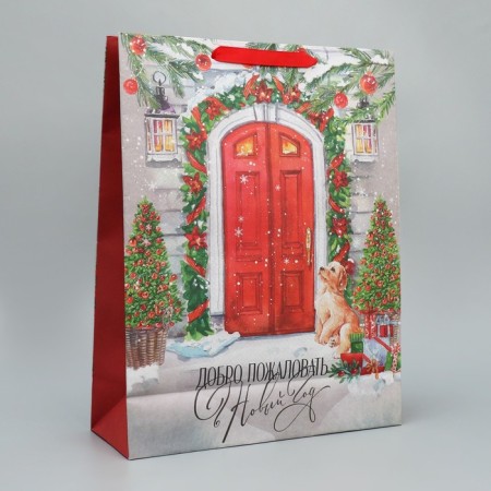 Craft vertical “New Year's house”, l 31 x 40 x 11.5 cm, New Year-4