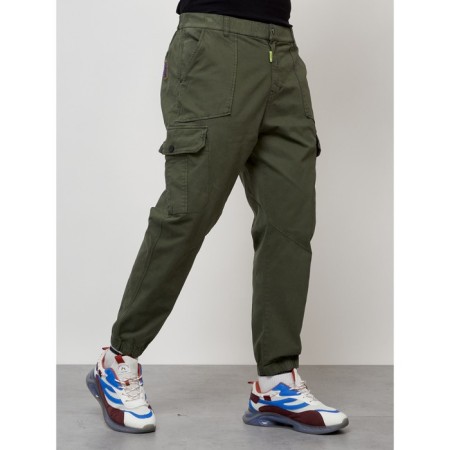 Cargo jeans men, size 54, khaki color-9