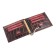 Build clip, coins, credit cards, burgundy color