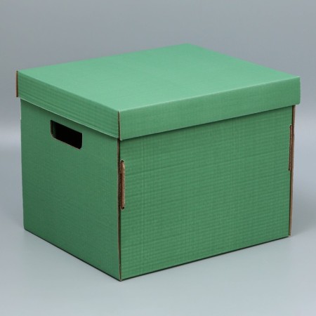 Gift folding box, packaging, “olive”, 37.5 x 32 x 29.3 cm