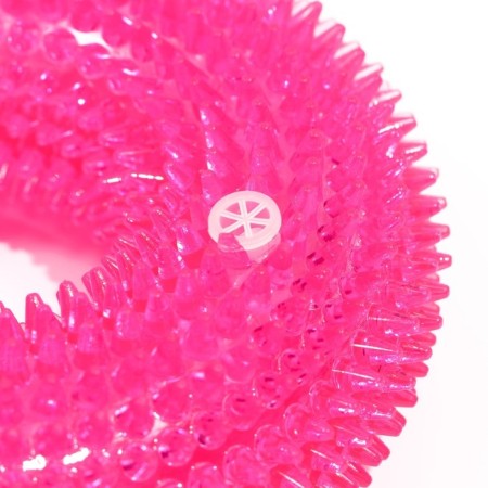 The toy luminous for dogs "Chewing ring", TPR, 12 cm, pink-3