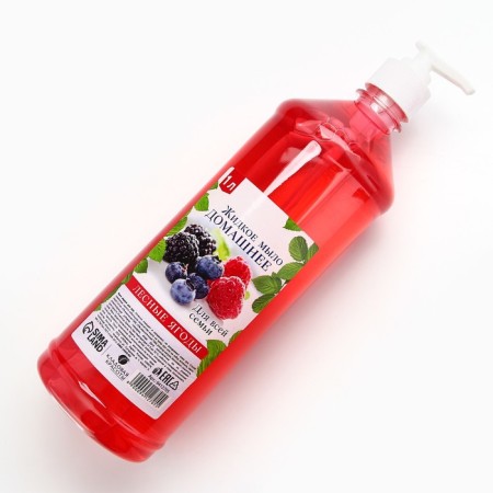 Liquid soap for hand, 1000 ml, aroma of forest berries, pantry of beauty-1
