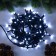 Garland “thread” 10 m, IP65, UMS, dark rubber thread, 100 LED, white glow, 220 V