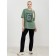 Female T -shirt, size XS, olive color