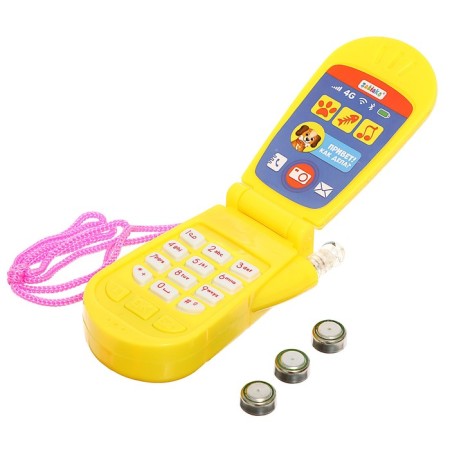 Musical phone "Friends", sound effects, works from batteries, mix-9