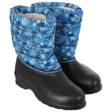Combined boots with a latch, artificial fur, size 41, Mix color